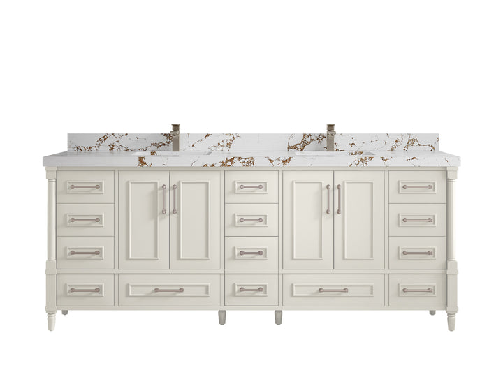 Aberdeen 84 in. W x 22 in. D Double Sink Bathroom Vanity - photo 35