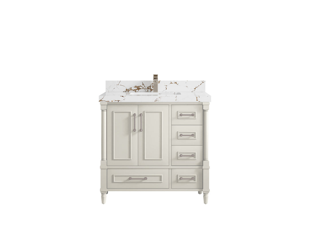Aberdeen 36 in. W x 22 in. D Center Sink Bathroom Vanity