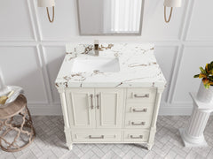 Aberdeen 36 in. W x 22 in. D Left Offset Sink Bathroom Vanity - photo 35