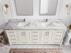 Aberdeen 84 in. W x 22 in. D Double Sink Bathroom Vanity - photo 36