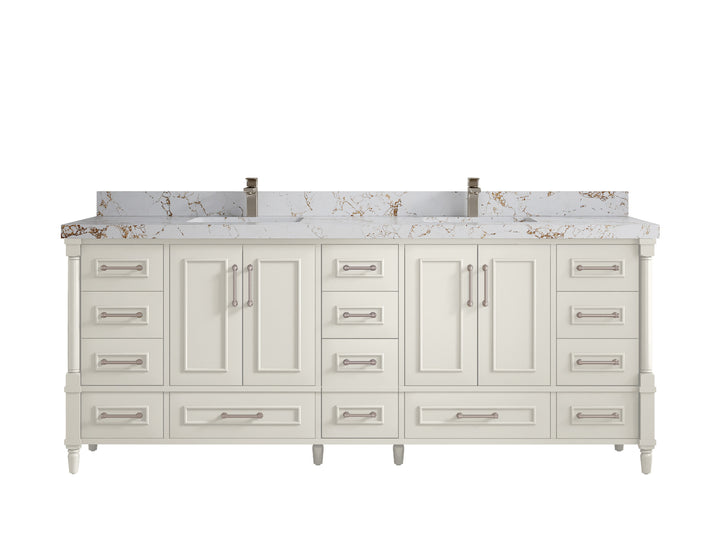 Aberdeen 84 in. W x 22 in. D Double Sink Bathroom Vanity - photo 37