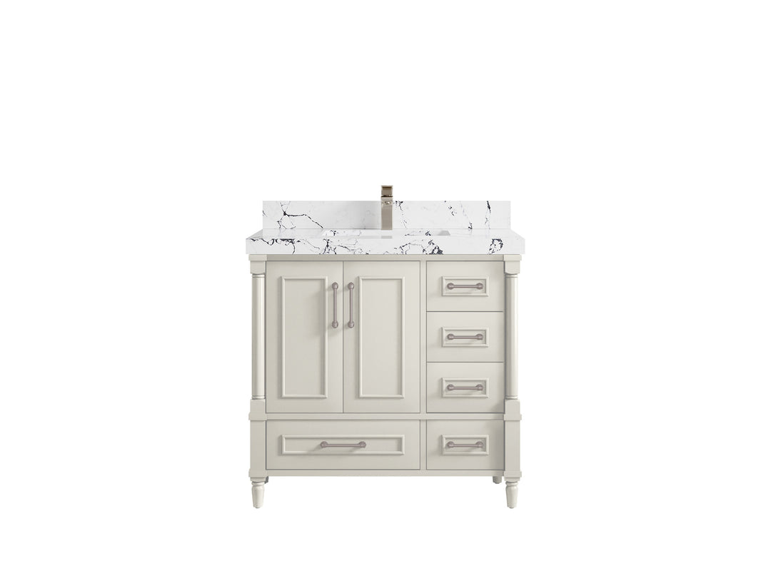 Aberdeen 36 in. W x 22 in. D Center Sink Bathroom Vanity