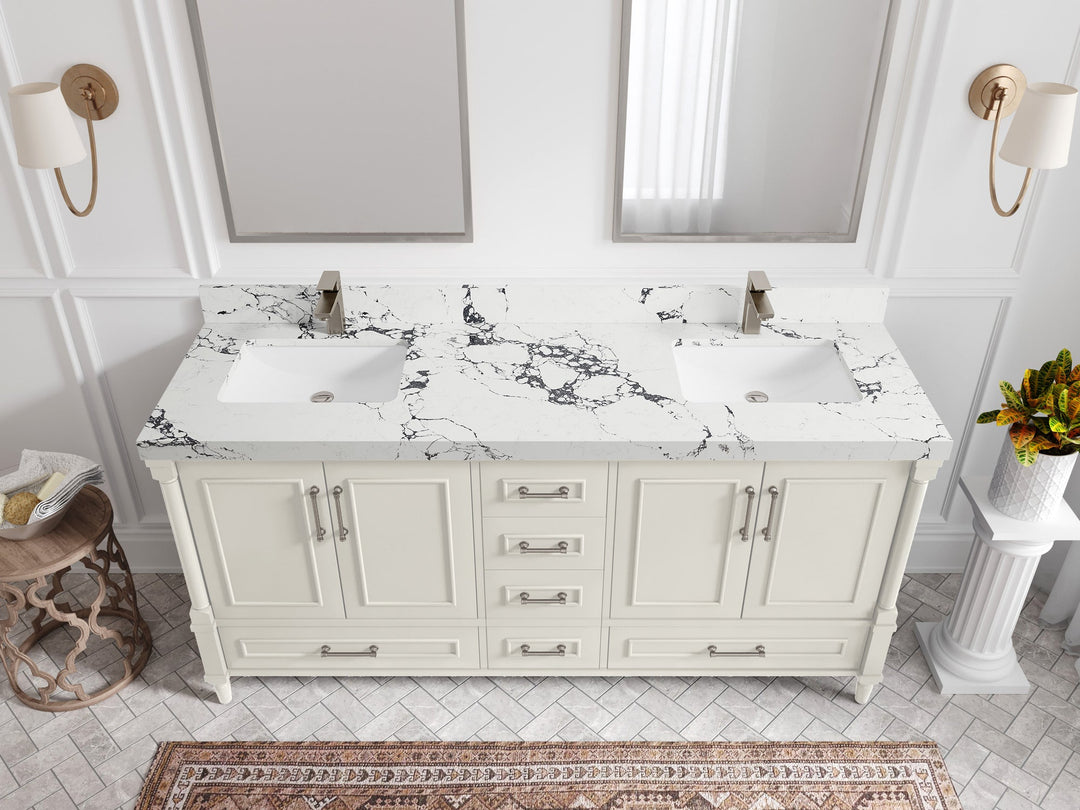 Aberdeen 72 in. W x 22 in. D Double Sink Bathroom Vanity