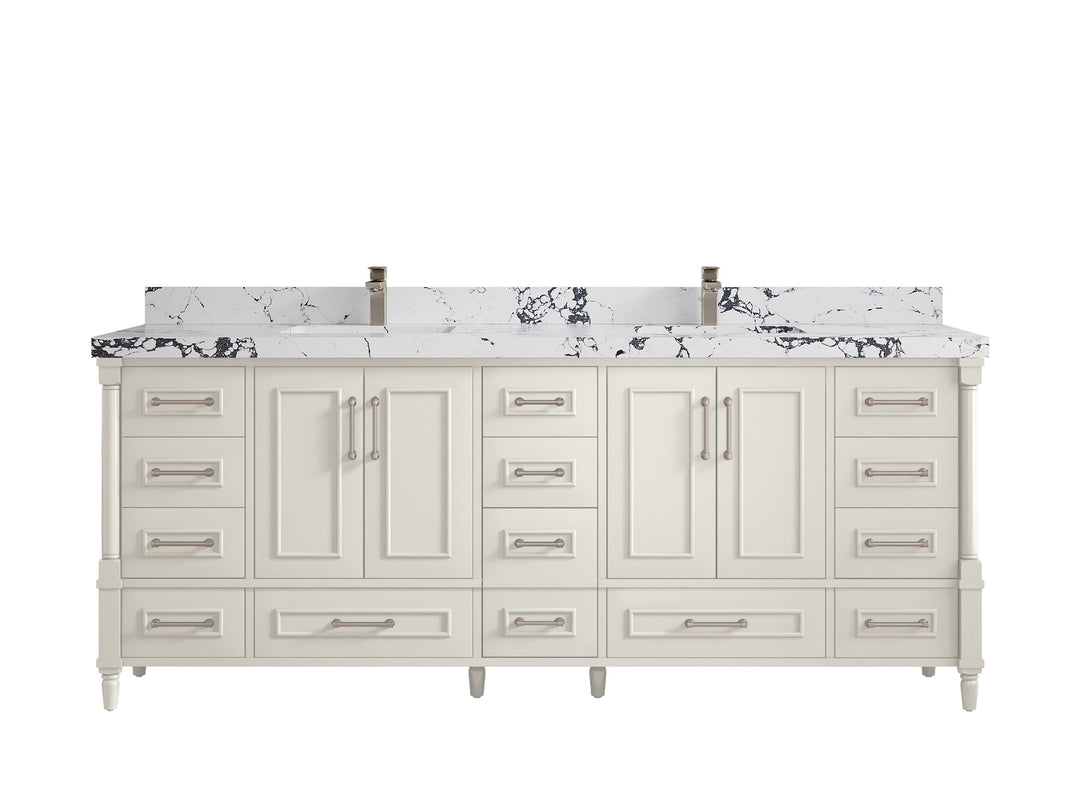 Aberdeen 84 in. W x 22 in. D Double Sink Bathroom Vanity