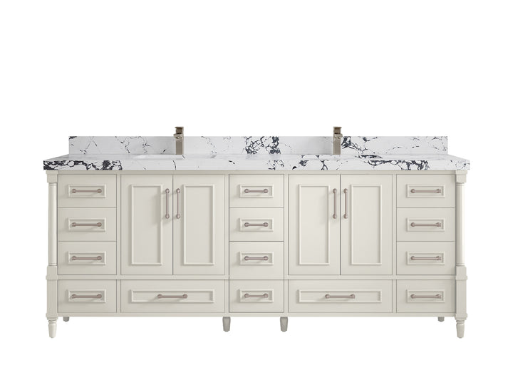 Aberdeen 84 in. W x 22 in. D Double Sink Bathroom Vanity - photo 39