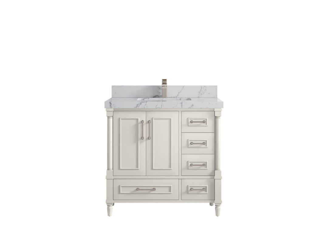 Aberdeen 36 in. W x 22 in. D Center Sink Bathroom Vanity