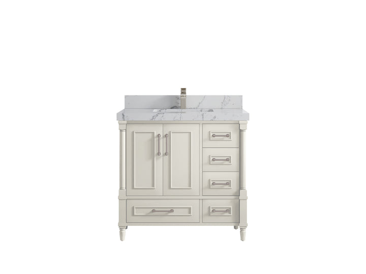 Aberdeen 36 in. W x 22 in. D Center Sink Bathroom Vanity - photo 42