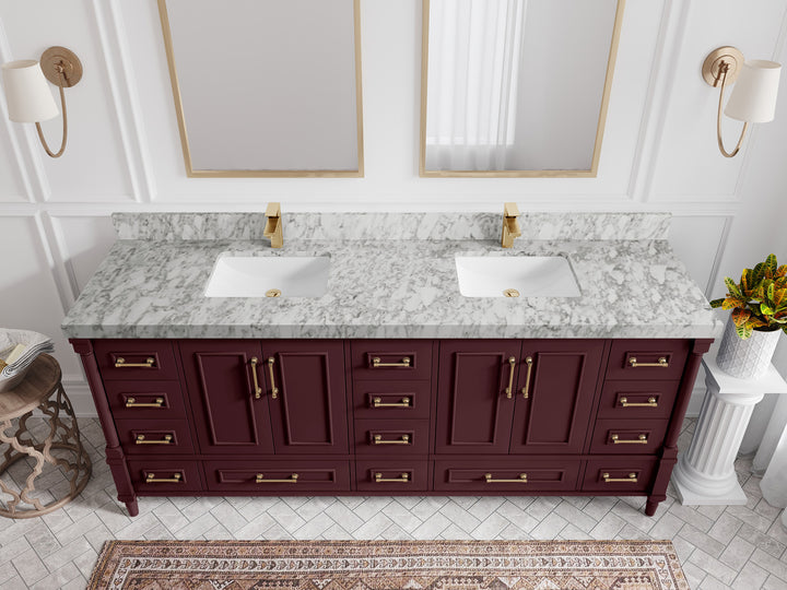 Aberdeen 80 in. W x 22 in. D Double Sink Bathroom Vanity - photo 21