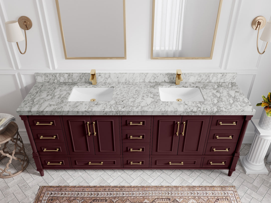 Aberdeen 84 in. W x 22 in. D Double Sink Bathroom Vanity
