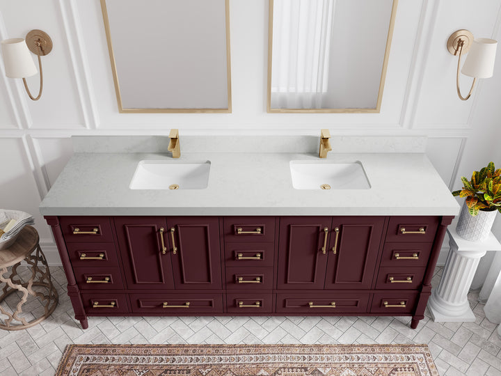 Aberdeen 80 in. W x 22 in. D Double Sink Bathroom Vanity - photo 23