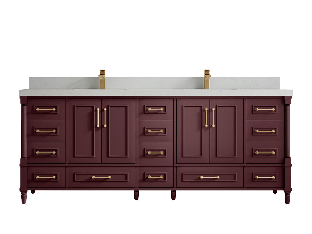 Aberdeen 84 in. W x 22 in. D Double Sink Bathroom Vanity