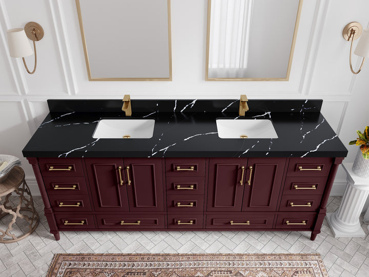 Aberdeen 84 in. W x 22 in. D Double Sink Bathroom Vanity - photo 43