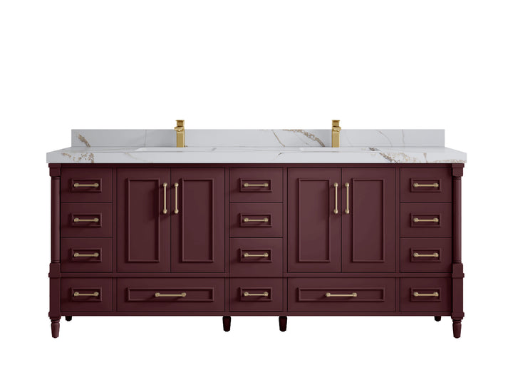 Aberdeen 80 in. W x 22 in. D Double Sink Bathroom Vanity - photo 12
