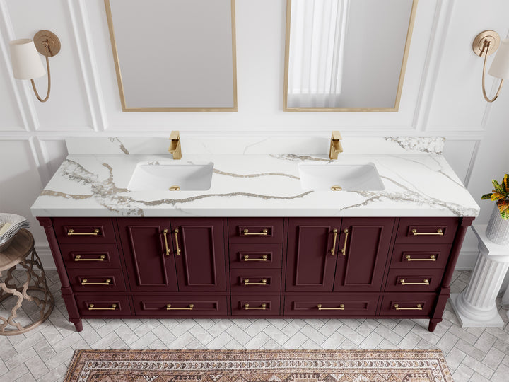 Aberdeen 84 in. W x 22 in. D Double Sink Bathroom Vanity - photo 11