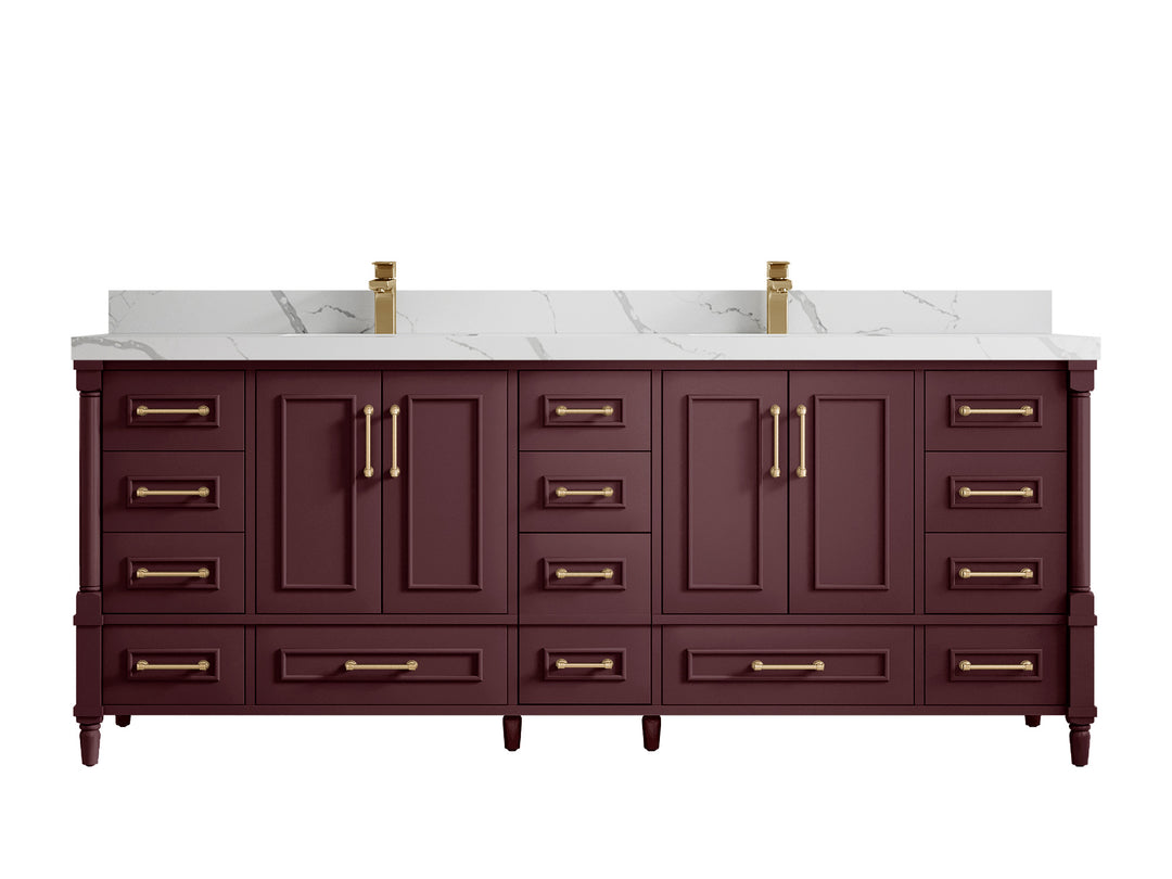 Aberdeen 84 in. W x 22 in. D Double Sink Bathroom Vanity