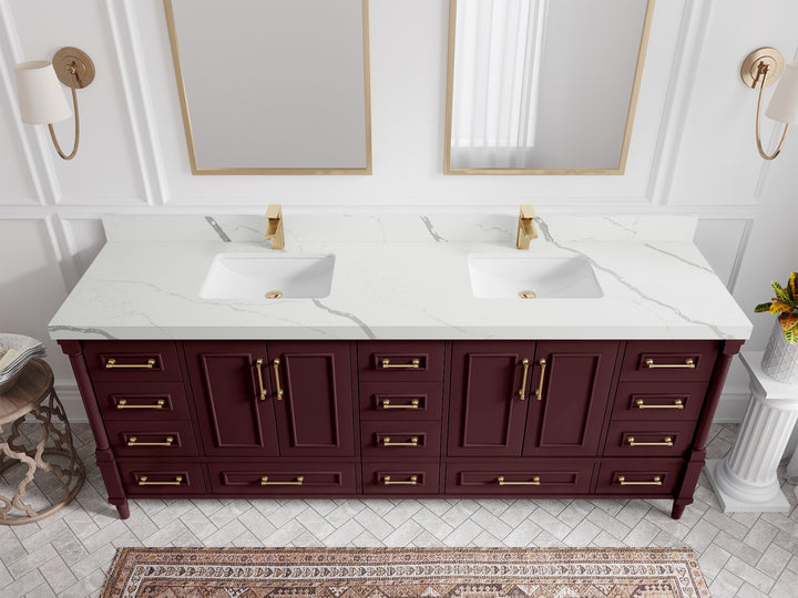 Aberdeen 84 in. W x 22 in. D Double Sink Bathroom Vanity - photo 13