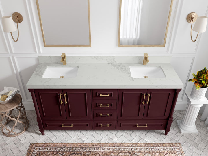 Aberdeen 72 in. W x 22 in. D Double Sink Bathroom Vanity - photo 17