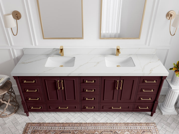Aberdeen 84 in. W x 22 in. D Double Sink Bathroom Vanity - photo 19