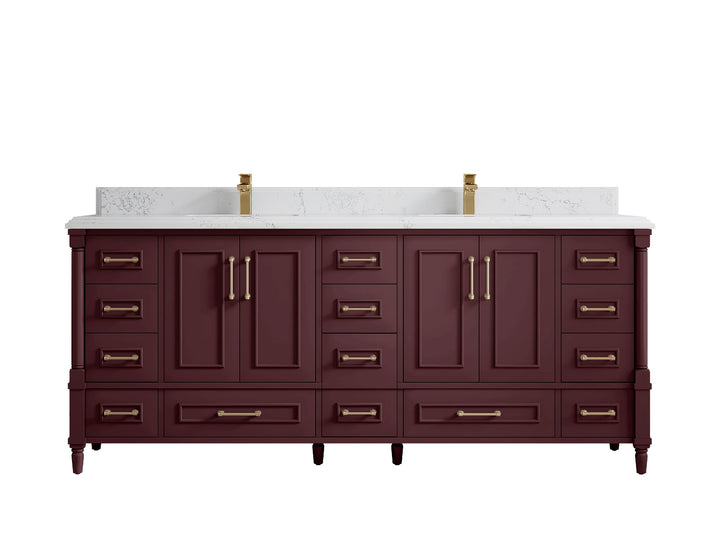 Aberdeen 80 in. W x 22 in. D Double Sink Bathroom Vanity - photo 28