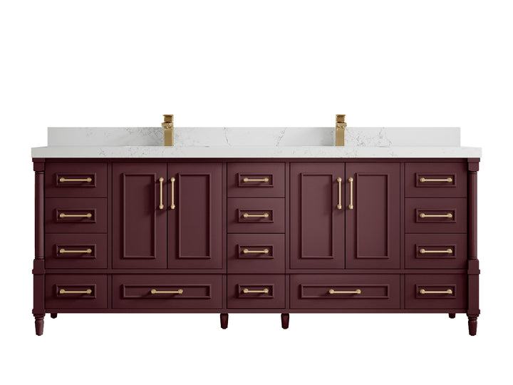 Aberdeen 84 in. W x 22 in. D Double Sink Bathroom Vanity - photo 28