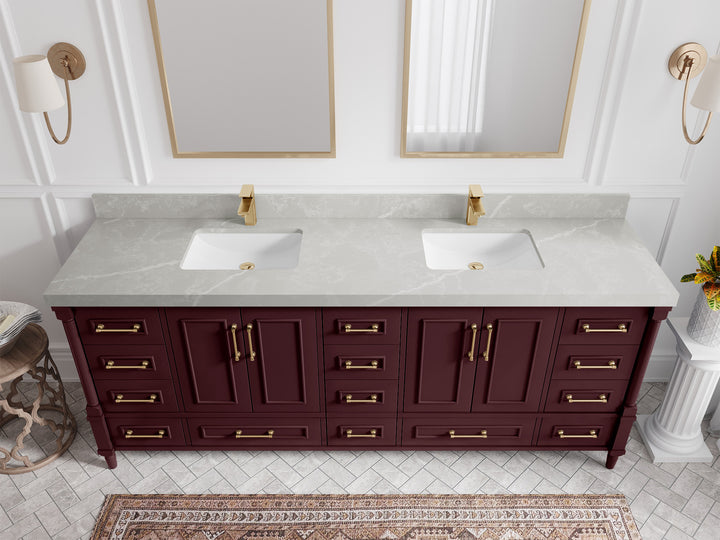 Aberdeen 84 in. W x 22 in. D Double Sink Bathroom Vanity - photo 29