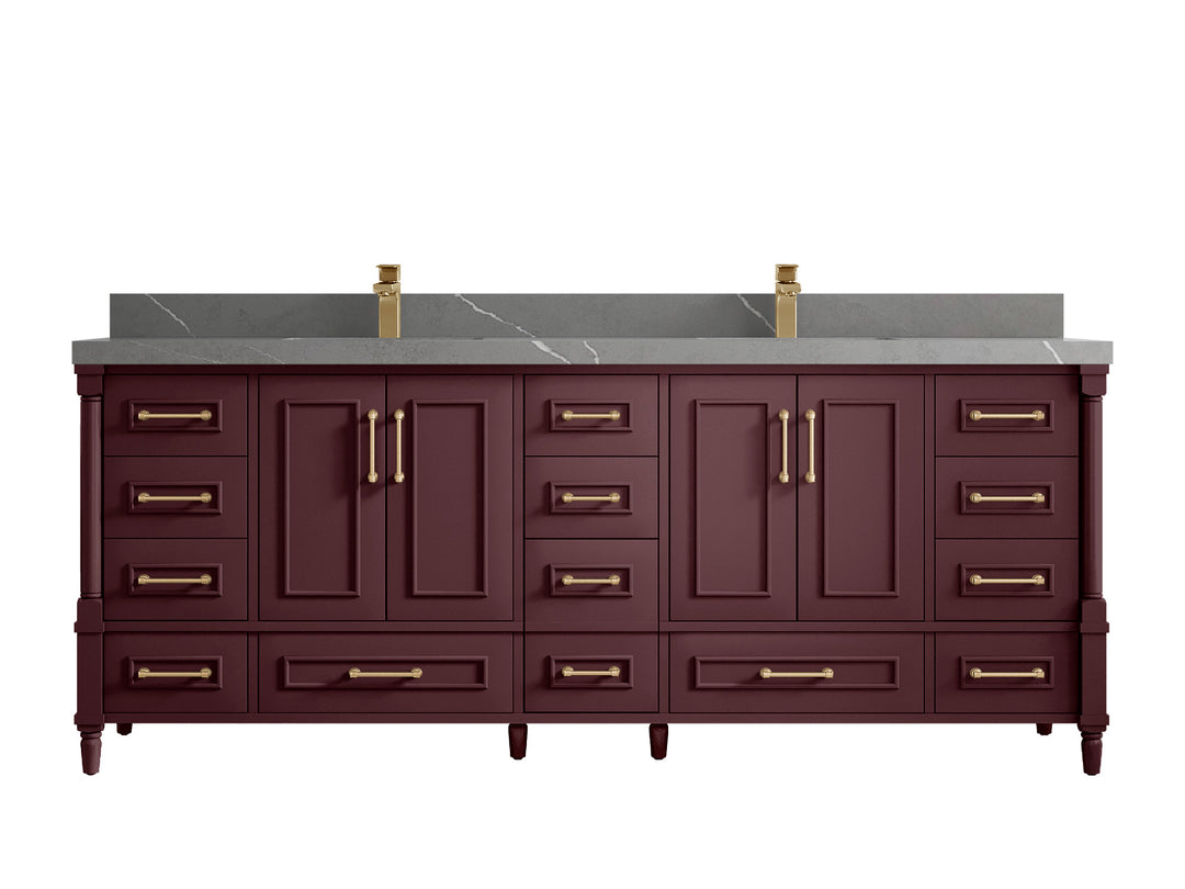 Aberdeen 84 in. W x 22 in. D Double Sink Bathroom Vanity