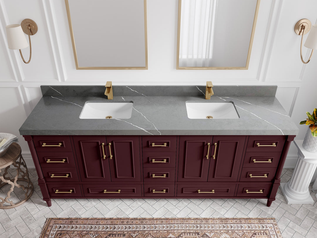Aberdeen 84 in. W x 22 in. D Double Sink Bathroom Vanity