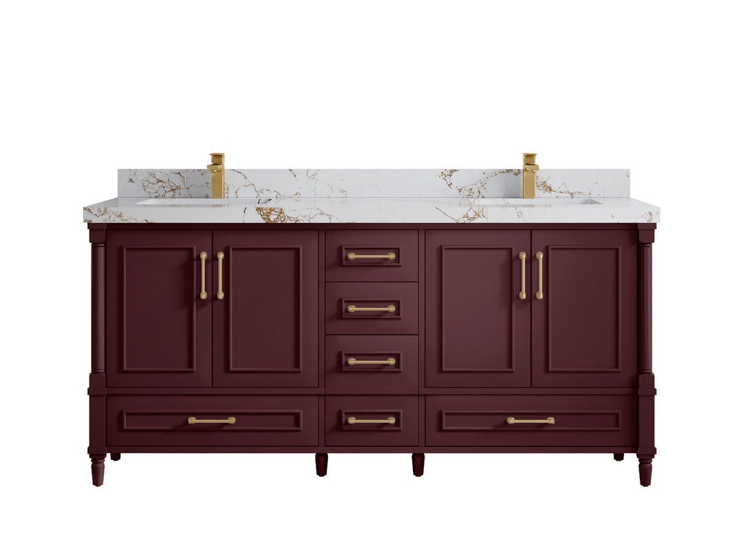 Aberdeen 72 in. W x 22 in. D Double Sink Bathroom Vanity