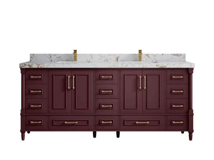 Aberdeen 80 in. W x 22 in. D Double Sink Bathroom Vanity - photo 40