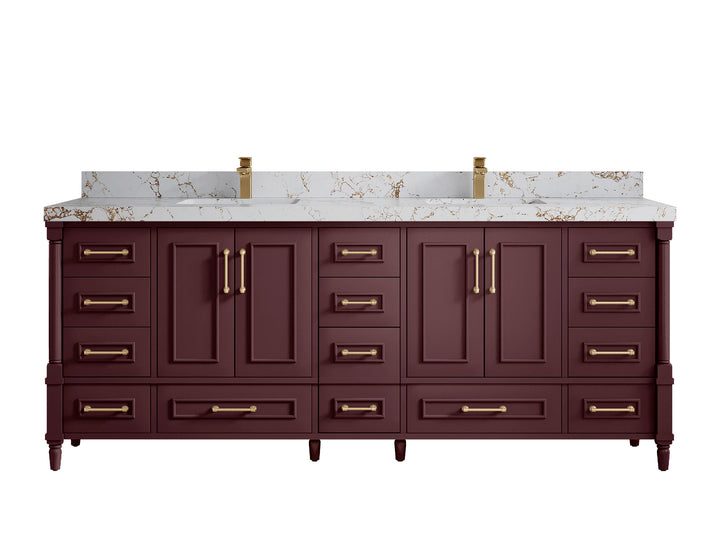 Aberdeen 84 in. W x 22 in. D Double Sink Bathroom Vanity - photo 36