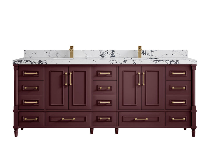 Aberdeen 84 in. W x 22 in. D Double Sink Bathroom Vanity - photo 38