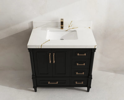 Aberdeen 36 in. W x 22 in. D Center Sink Bathroom Vanity