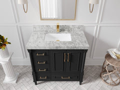 Aberdeen 36 in. W x 22 in. D Center Sink Bathroom Vanity - photo 19