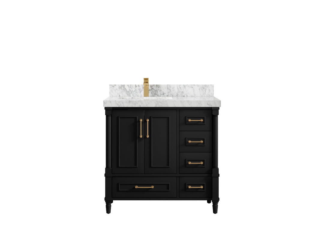 Aberdeen 36 in. W x 22 in. D Left Offset Sink Bathroom Vanity
