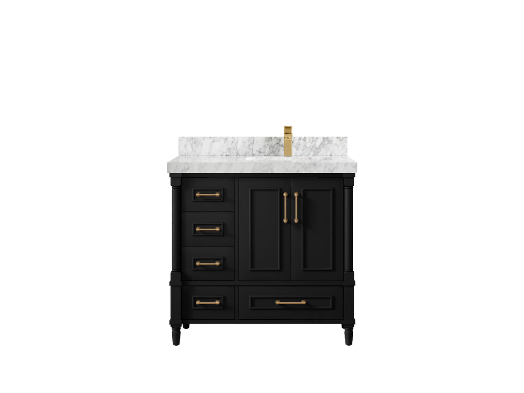 Aberdeen 36 in. W x 22 in. D Right Offset Sink Bathroom Vanity
