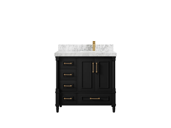Aberdeen 36 in. W x 22 in. D Right Offset Sink Bathroom Vanity - photo 20