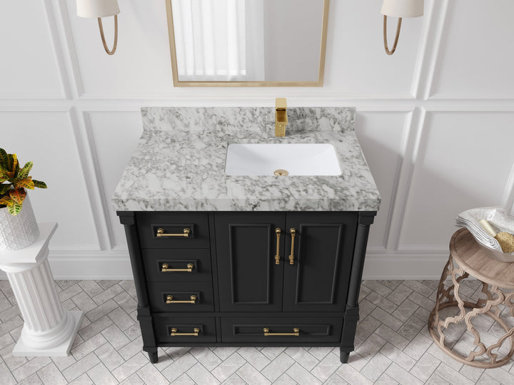 Aberdeen 36 in. W x 22 in. D Right Offset Sink Bathroom Vanity - photo 19