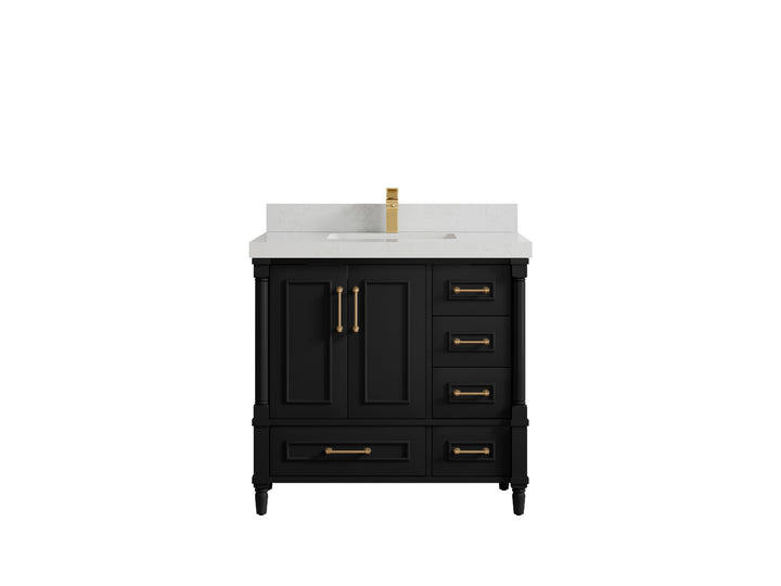 Aberdeen 36 in. W x 22 in. D Center Sink Bathroom Vanity - photo 22