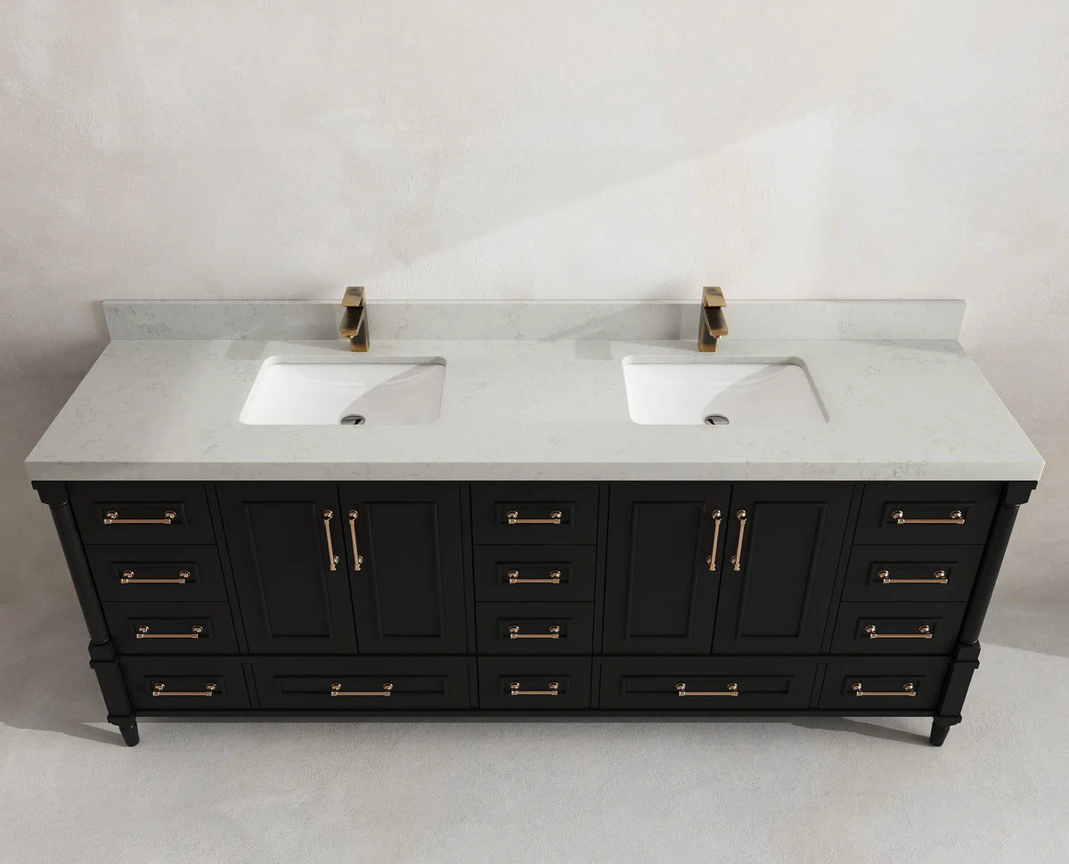 Aberdeen 84 in. W x 22 in. D Double Sink Bathroom Vanity
