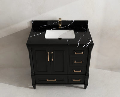Aberdeen 36 in. W x 22 in. D Center Sink Bathroom Vanity