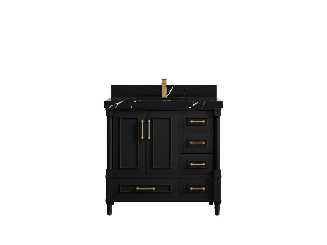 Aberdeen 36 in. W x 22 in. D Center Sink Bathroom Vanity