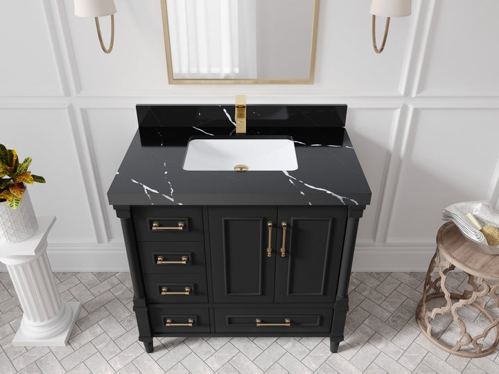 Aberdeen 36 in. W x 22 in. D Center Sink Bathroom Vanity - photo 7
