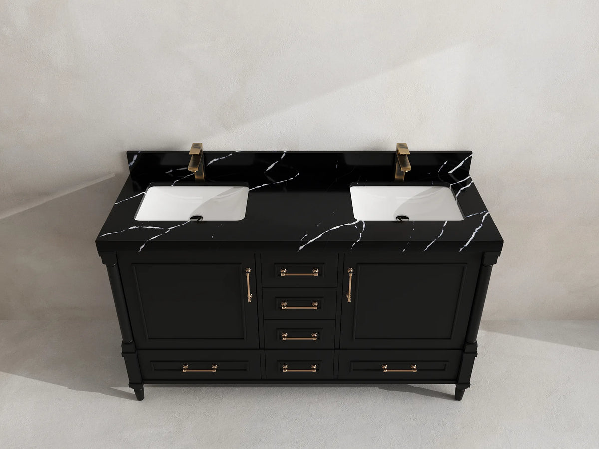Aberdeen 60 in. W x 22 in. D Double Sink Bathroom Vanity