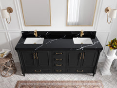 Aberdeen 72 in. W x 22 in. D Double Sink Bathroom Vanity - photo 8