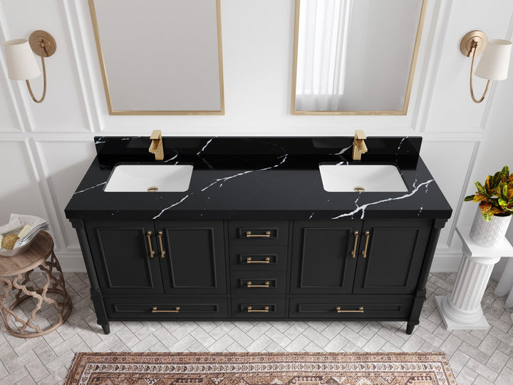 Aberdeen 72 in. W x 22 in. D Double Sink Bathroom Vanity - photo 8