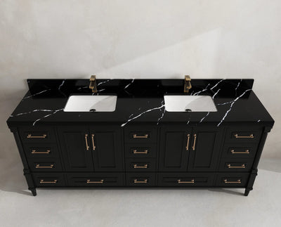 Aberdeen 84 in. W x 22 in. D Double Sink Bathroom Vanity