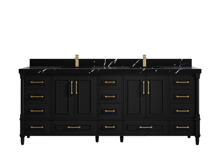Aberdeen 84 in. W x 22 in. D Double Sink Bathroom Vanity - photo 9