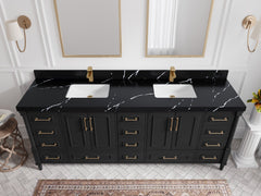 Aberdeen 84 in. W x 22 in. D Double Sink Bathroom Vanity - photo 8