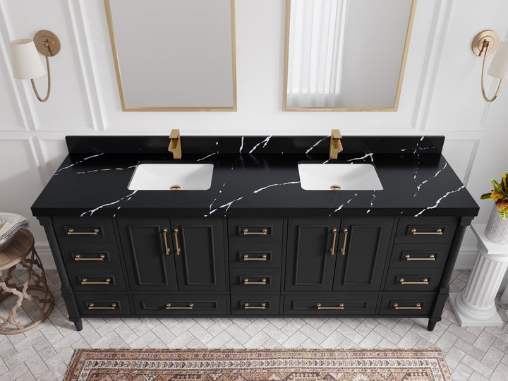 Aberdeen 84 in. W x 22 in. D Double Sink Bathroom Vanity - photo 8