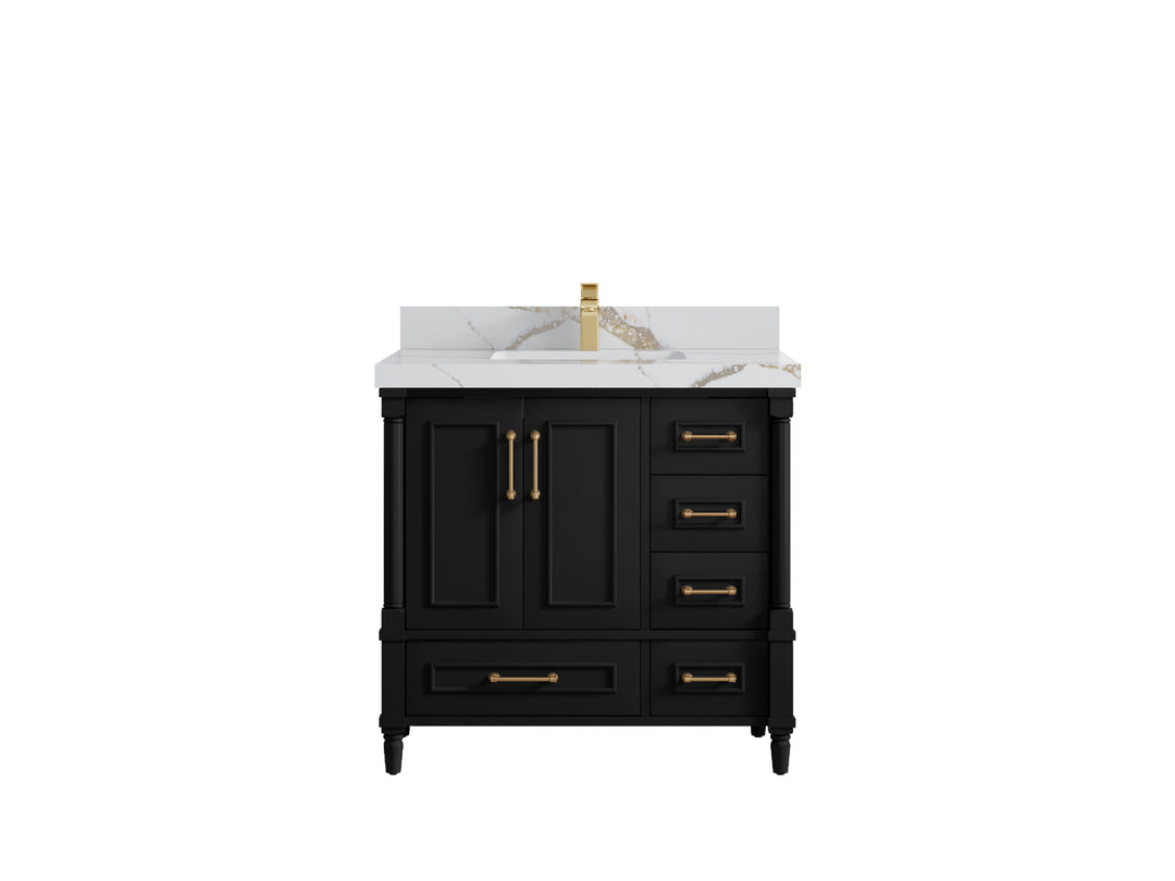 Aberdeen 36 in. W x 22 in. D Center Sink Bathroom Vanity